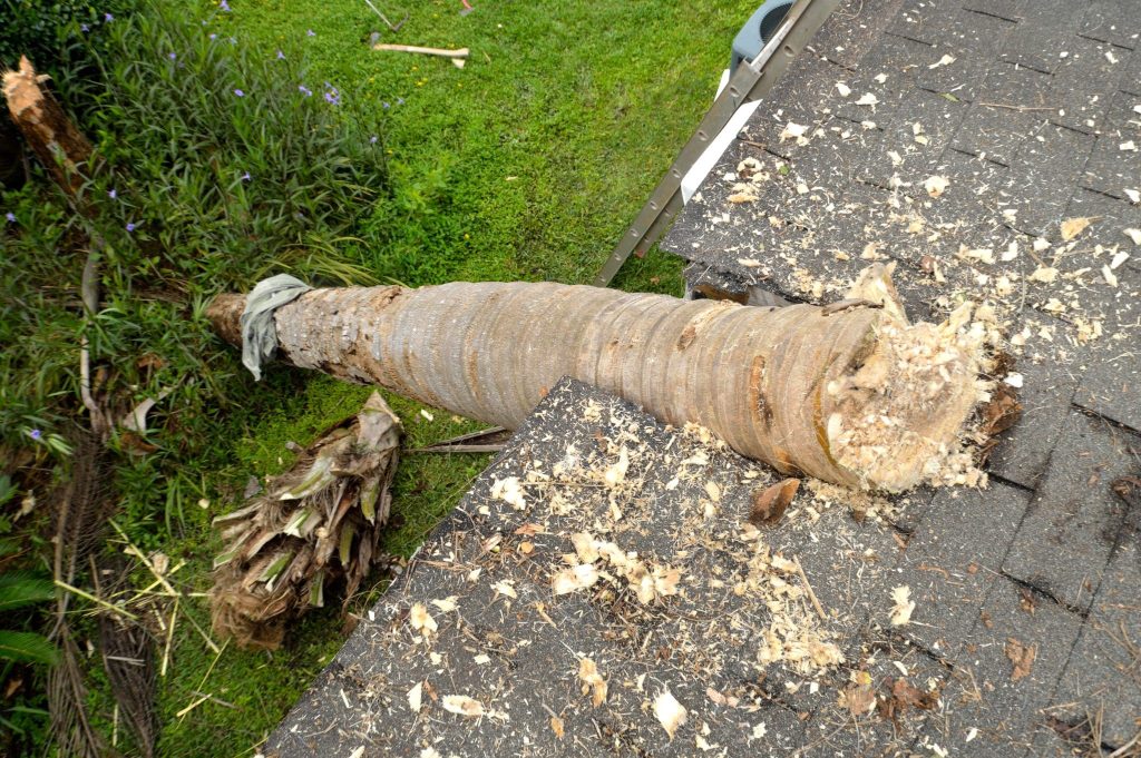Ef0 Tornado Damage On House Roof