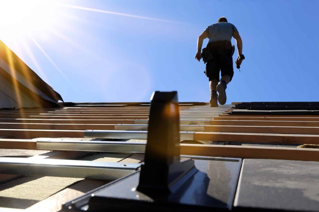 New Roof Covering In Progress